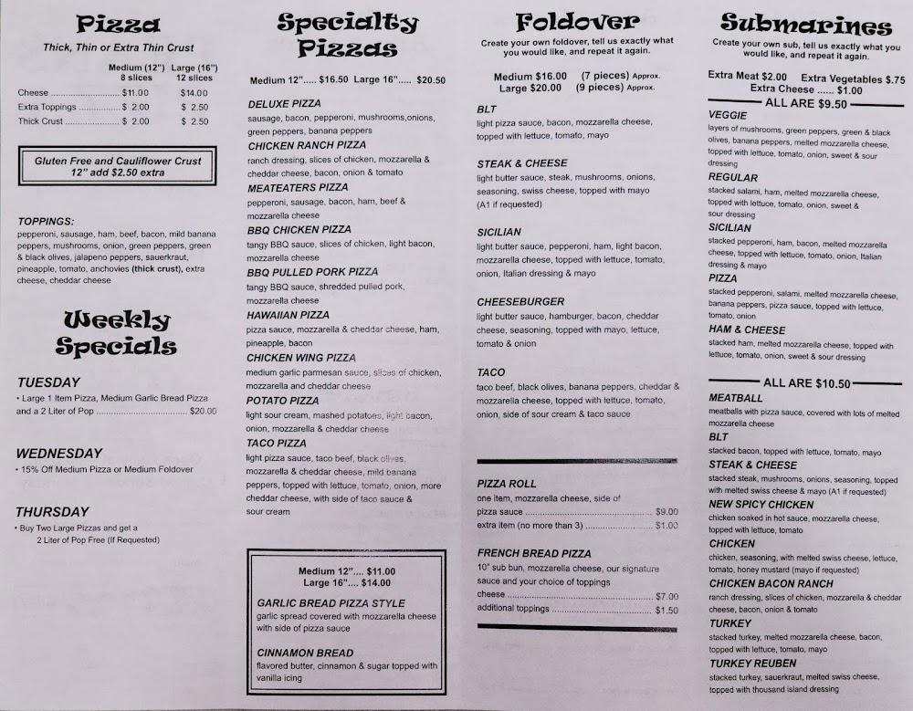 Pean's Pizza Subs & Sudz Deluxe Pizza