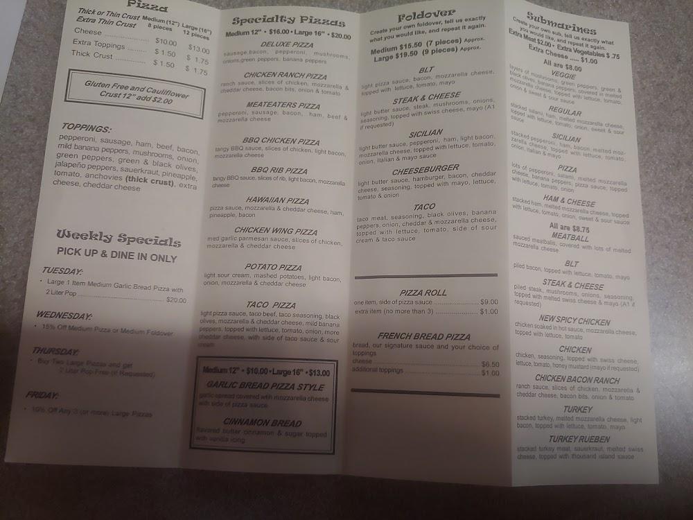 Pean's Pizza Subs & Sudz Menu image 4